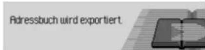 Adressbuch wird exportiert.