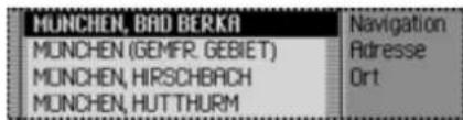 MUNCHEN, BAD BERKA MUNCHEN (GEMFR. GEBIET) MUNCHEN, HIRSCHBACH MUNCHEN, HUTTHURM Navigation Adresse Ort