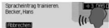Spracheintrag trainieren. Becker, Hans Fibbrechen