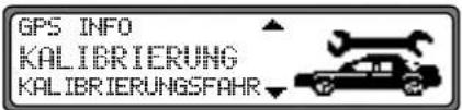 GPS INFO KALIBRIERUNG KALIBRIERUNGSFAHR