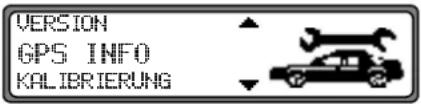 VERSION GPS INFO KALIBRIERUNG