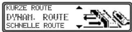 KURZE ROUTE DYNAM. ROUTE SCHNELLE ROUTE
