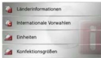 Länderinformationen Internationale Vorwahlen Einheiten Konfektionsgrößen