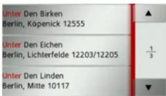 BECKER Traffic Assist z 201 - Die Straßenliste benutzen - 1