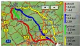 Aufkrechen, Westen Giesen Montabaur Buchbach Friedberg Maurau Hanau Schneß 162 km 1:44 Kurz 144 km 2:29 Optimal 152 km 1:47 Entlach 156 km 1:45
