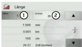 Länge Start 1 Einheit m 2 1 000 mm 0.001 km 100 cm 39.37 Zoll (inches)