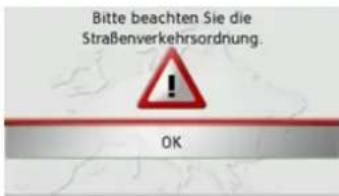 Bitte beachten Sie die Straßenverkehrsordnung. OK