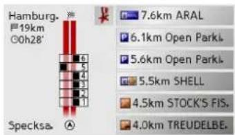 BECKER Traffic Assist Z 200 - Available POIs along the route (toolbar) - 2
