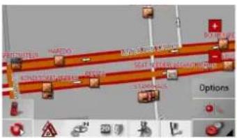 BECKER Traffic Assist Z 200 - Displaying destination on the map - 1
