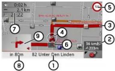 BECKER Traffic Assist Z 200 - Map layout - 2