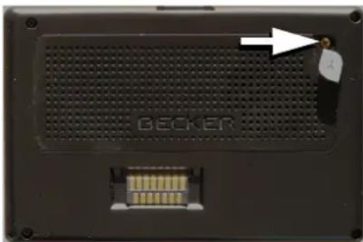 BECKER Traffic Assist Z 200 - Connecting up external antenna - 1