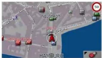BECKER Traffic Assist Z 200 - Change to map display - 2