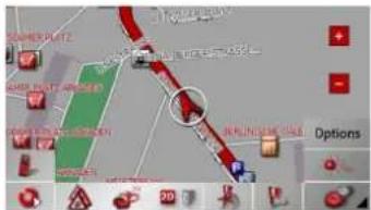 BECKER Traffic Assist Z 200 - Map display with toolbar - 2