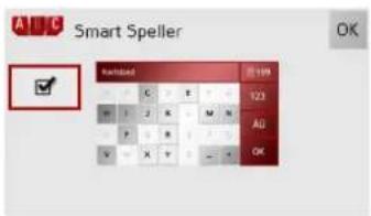 BECKER Traffic Assist Z 200 - The Smart Speller button - 2
