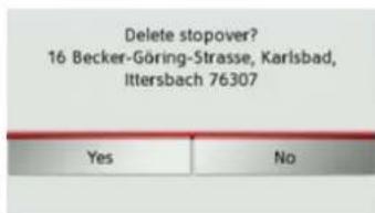 BECKER Traffic Assist Z 100 Crocodile - Deleting a waypoint - 1