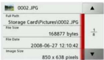 BECKER Traffic Assist Z 100 Crocodile - Displaying image information - 1