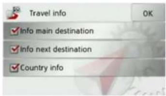 BECKER Traffic Assist Z 100 Crocodile - The Travel info button - 2