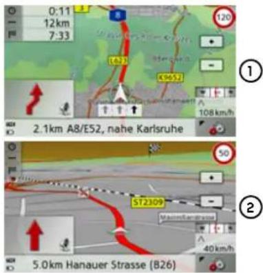 BECKER Traffic Assist Z 100 Crocodile - Selecting 2D/3D mode - 1