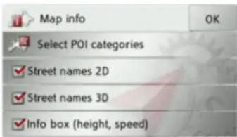 BECKER Traffic Assist Z 100 Crocodile - The Map info button - 2