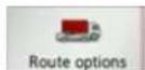 BECKER Traffic Assist Z 100 Crocodile - The Route options button - 1