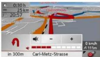 BECKER Traffic Assist Z 101 - Changing the announcement volume - 2