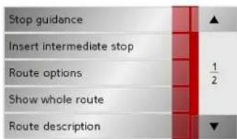 BECKER Traffic Assist Z 101 - The Navi options button - 1