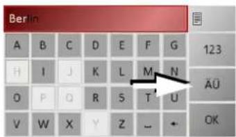 BECKER Traffic Assist Z 101 - Special characters and umlauts - 1