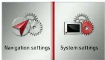 BECKER Traffic Assist z 099 - Selecting system settings - 2