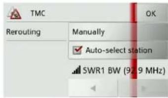 BECKER Traffic Assist z 099 - The TMC button\* - 2