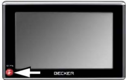 BECKER Traffic Assist z 099 - Switching the Traffic Assist on/off - 1