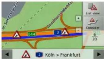 BECKER Traffic Assist z 099 - Display the relevant road in the map\* - 1