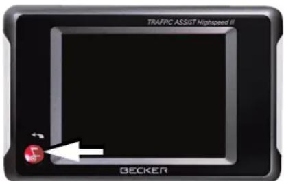 BECKER Traffic Assist Highspeed 7988 - The back key - 1