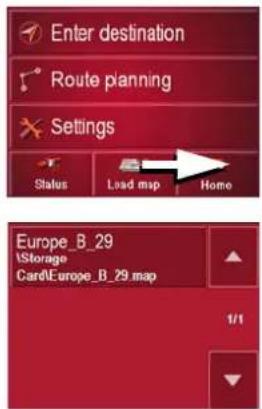 BECKER Traffic Assist Highspeed 7988 - Navigation menu: Load map - 1