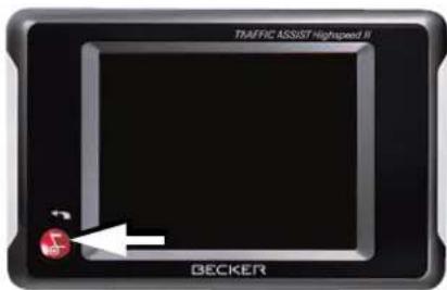 BECKER Traffic Assist Highspeed 7988 - Switching the Traffic Assist Highspeed II on/off - 1