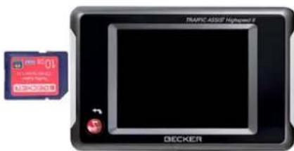 BECKER Traffic Assist Highspeed 7988 - Inserting memory card - 1