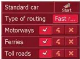 BECKER Traffic Assist Highspeed 7988 - Options for the drive profile - 1