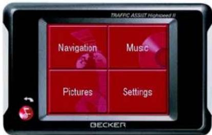 BECKER Traffic Assist Highspeed 7988 - Basic information about the touch screen - 1