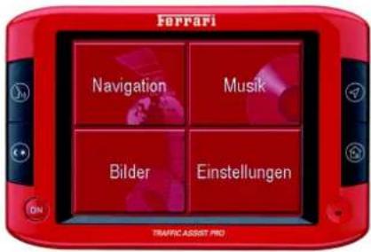Ferrari Navigation Musik Bilder Einstellungen TRAFFIC ASSIST PRO