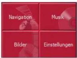 Navigation Musik Bilder Einstellungen