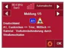 98.4 MHz Swir3 Automatische Moldung 1/5 Deutschland A1, Euokirchen <> Trior, Wittlich <> Balmtal: Verkahrsbehinderung durch Straßenschäden OK