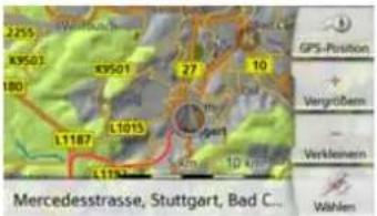 2255 K9501 180 K9501 27 10 L1187 L1815 1194 Mercedesstrasse, Stuttgart, Bad C. GPS-Position + Vergroßen - Verklenern Wahlen