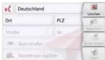 Deutschland Ort PLZ Straße Niz Querstrafte Sonderziel tuchien