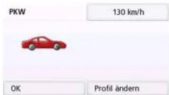 PKW 130 km/h OK Profil ändern