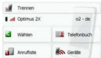 Trennen Optimus 2X o2 - de Wählen Telefonbuch Anruflste Geräte