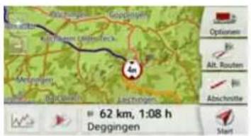 62 km, 1:08 h Deggingen Options Alt. Routers Abzchnitte Start