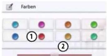 Farben ① ②
