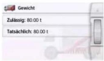 Gewicht Zulässig: 80.00 t Tatsächlich: 80.00 t
