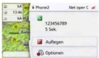 kA 405 13:46 kA m3 10 Institute 29 VGA Phone2 Net oper C 123456789 5 Sek. Auflegen Optionen