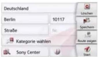Deutschland Berlin 10117 Straße Kategorie wählen Sony Center Löschen Spechem Route zeigen Start
