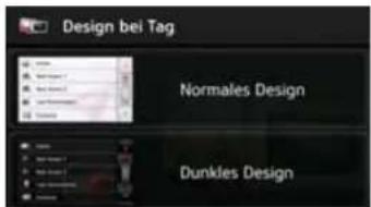 Design bei Tag Normales Design Dunkles Design